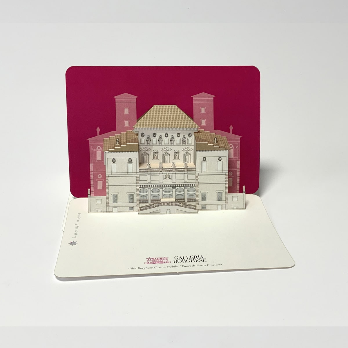 Cartolina a comparsa - Casino Nobile - Galleria Borghese